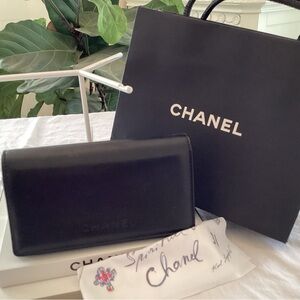 Chanel Black Eyeglass/Sunglass Case NWOT